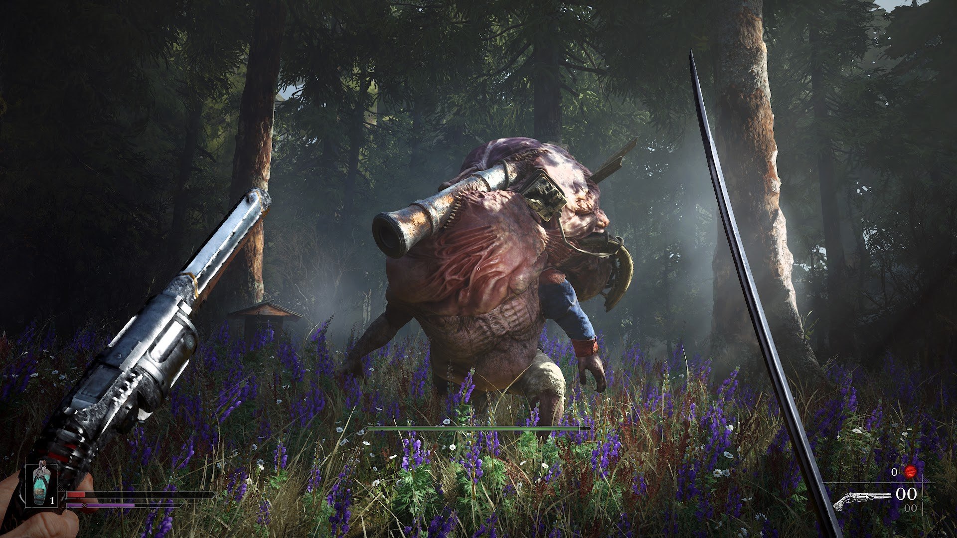 Valor Mortis — A large creature among woodland flowers.