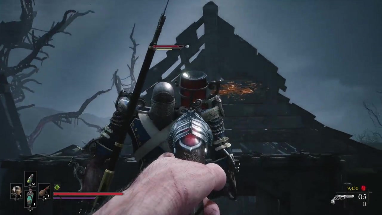 Valor Mortis — A pistol aimed at an armored enemy.