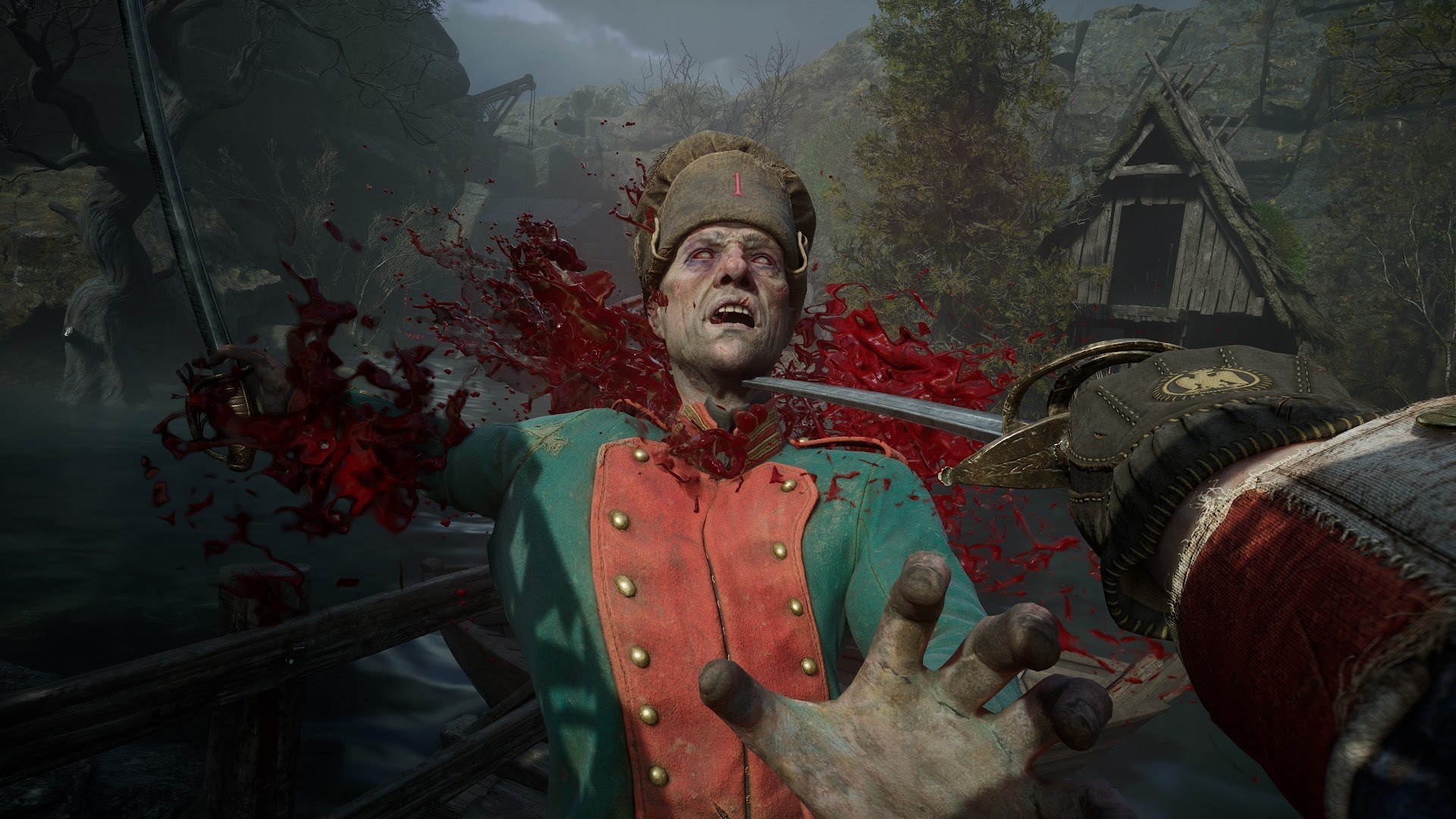 Valor Mortis — Close combat with a uniformed soldier.