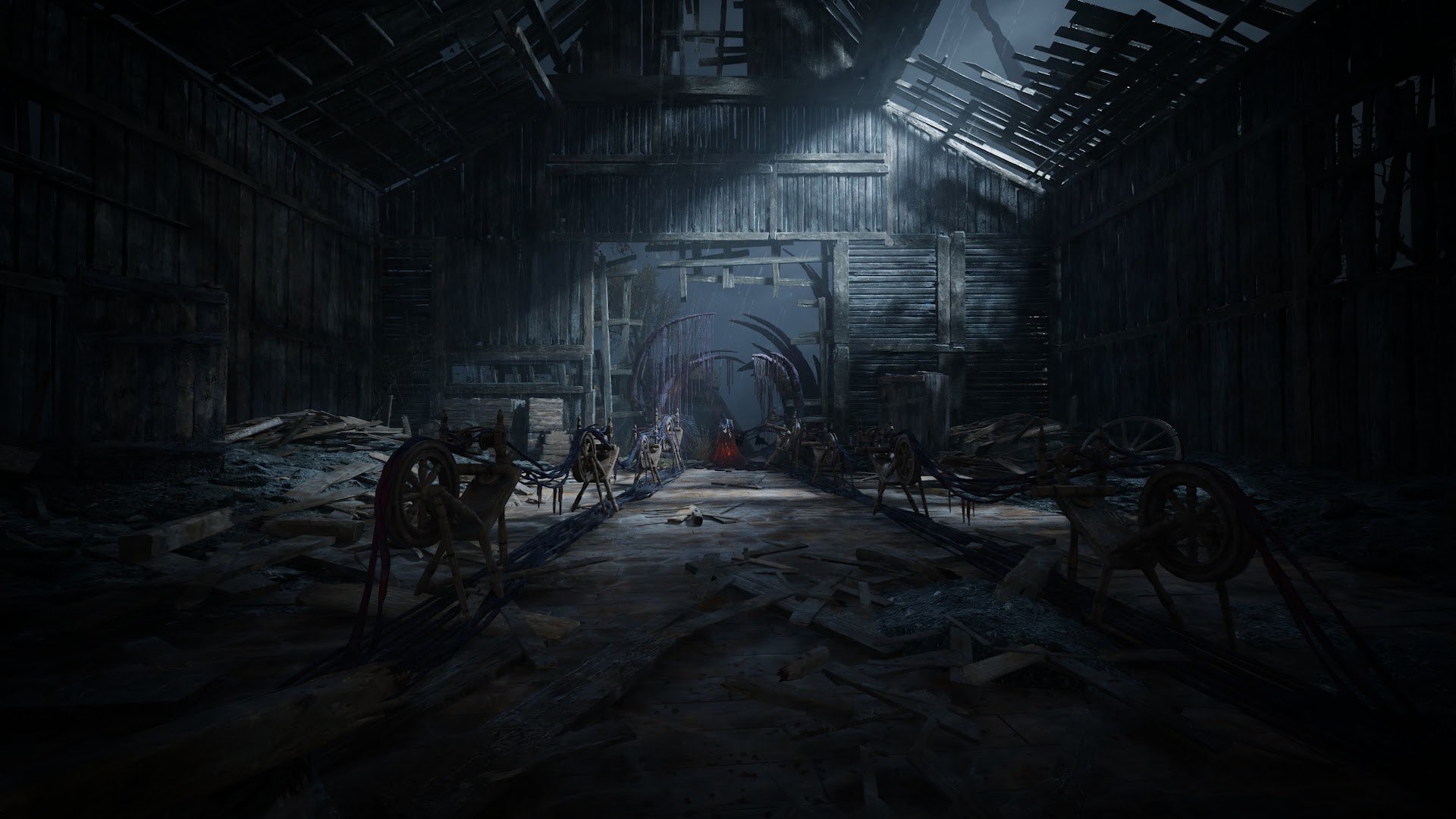 Valor Mortis — A dark ruined interior.